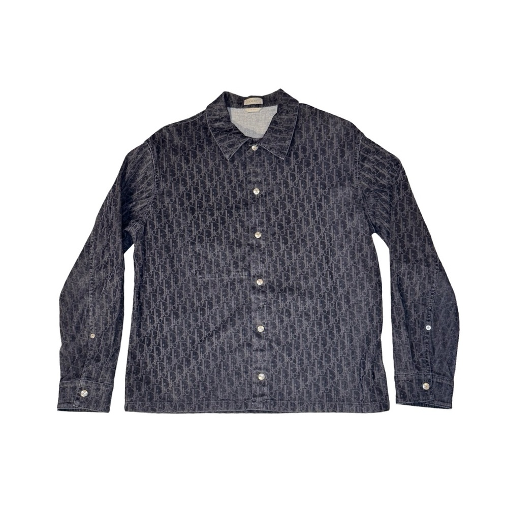 DIOR MONOGRAM BUTTON UP OVERSHIRT